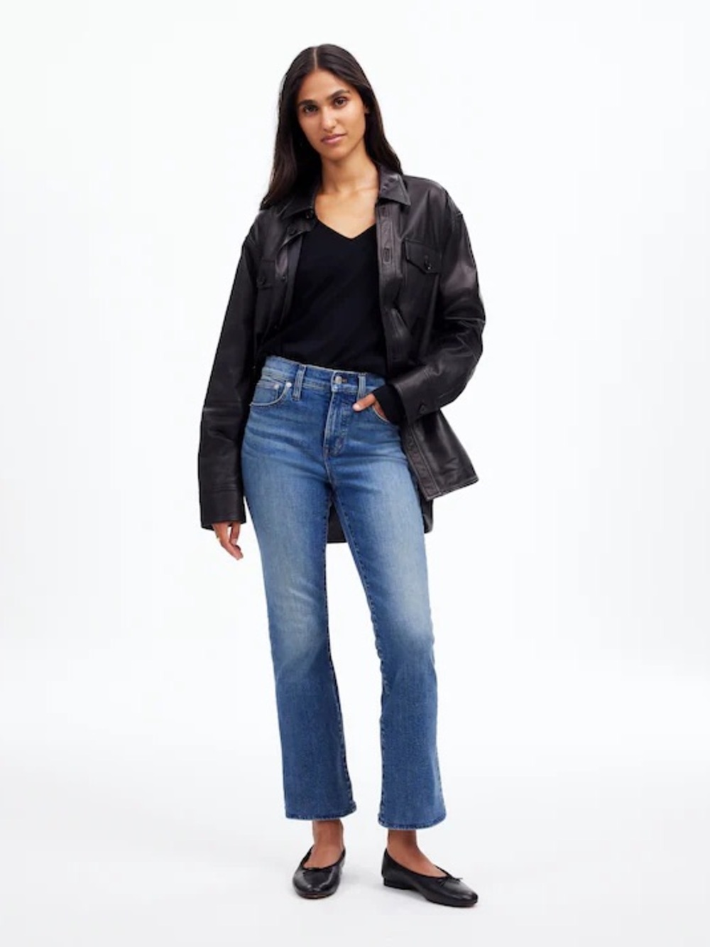 Mid-Rise Tall Kick Out Crop Jeans - Madewell